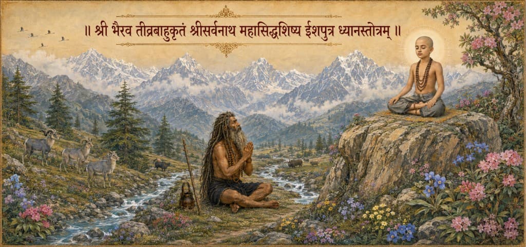 Mahāsiddha Īśaputra Nāma Dhyāna Stuti